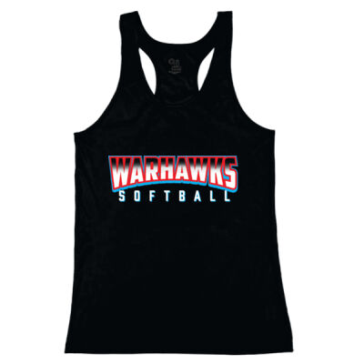 Warhawks Softball D1 - Girls’ B-Core Racerback Tank Top Thumbnail