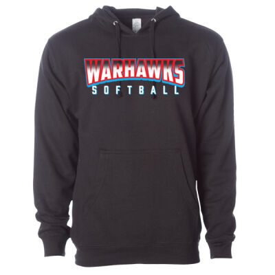 Warhawks Softball D1 - Midweight Hooded Sweatshirt Thumbnail