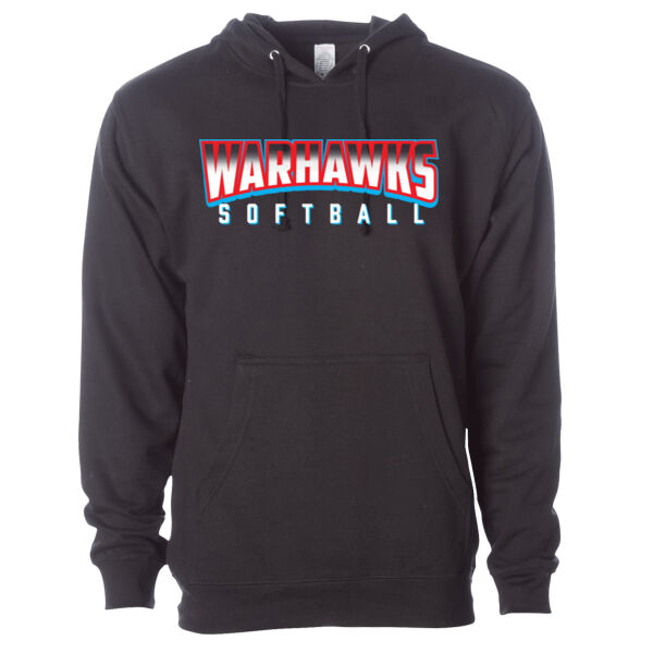 Warhawks Softball D1 - Midweight Hooded Sweatshirt Thumbnail